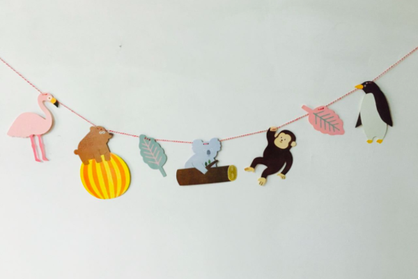 Tropical Rain Forest AnTropical Rain Forest Animal Zoo Garland great for baby shower and home decorimal Zoo Garland